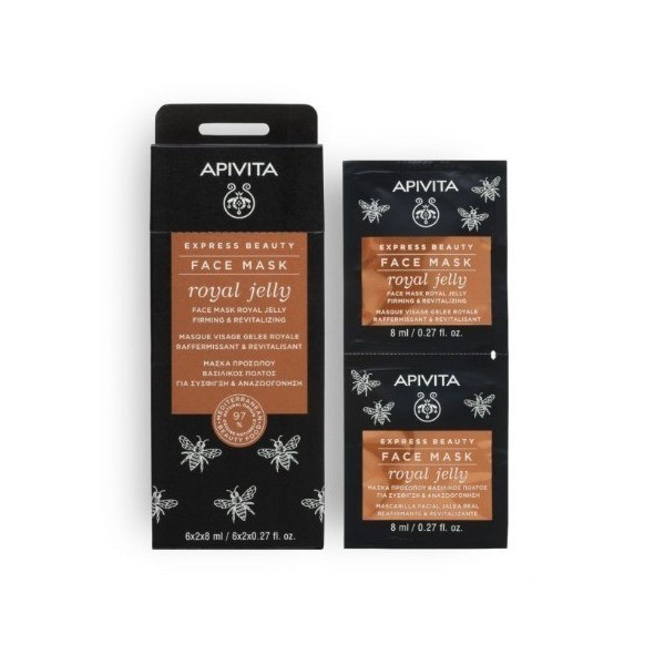 Apivita Mascarilla Facial Reafirmante y Revitalizante Jalea Real 2  8ml