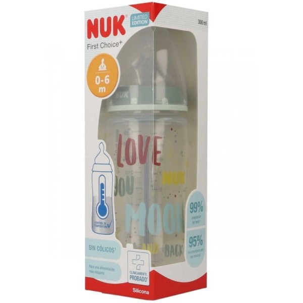 Nuk Biberón SIlicona FC + PP Family Love 0-6M 300ml