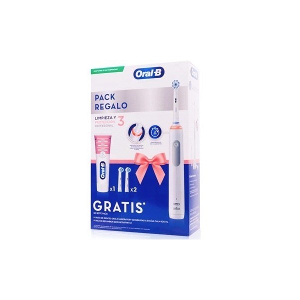 Oral-B Cepillo Eléctrico Limpieza y Protección Profesional 3 + Pasta Duplo Sensibilidad Calm 2 x 100ml