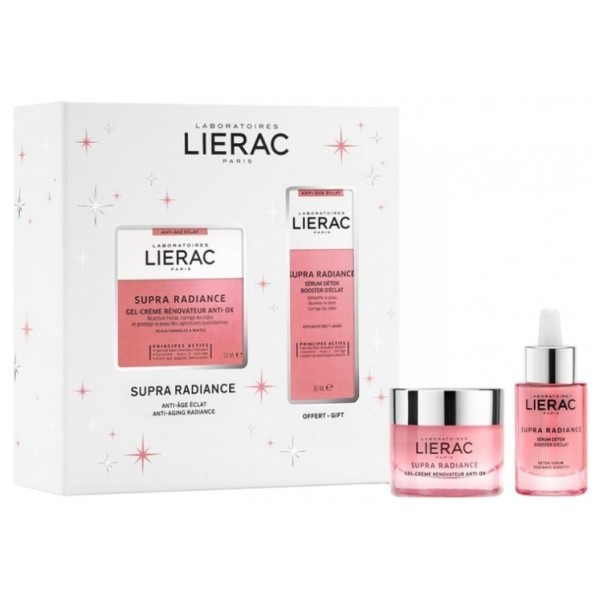 Lierac Cofre Navidad Supra Radiance Gel Crema Piel Normal Mixta + Sérum