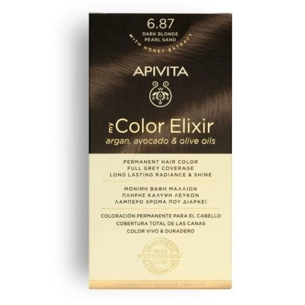 Apivita My Color Elixir 6.87 Rubio Oscuro Arena Perlado