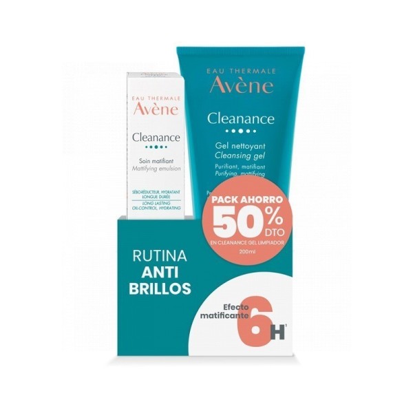 Avene Cleanance Pack Cuidado Matificante 40ml + Gel Limpiador 200ml