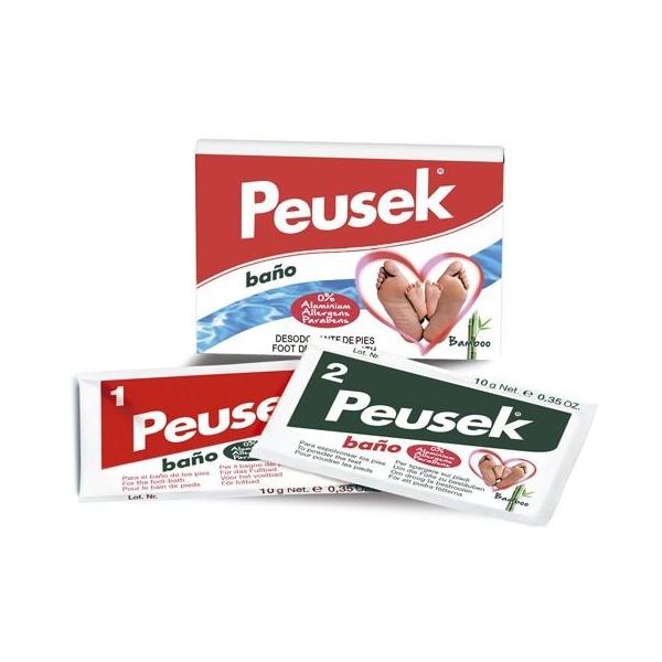 Peusek Baño Antitranspirante Pies 2 Sobres