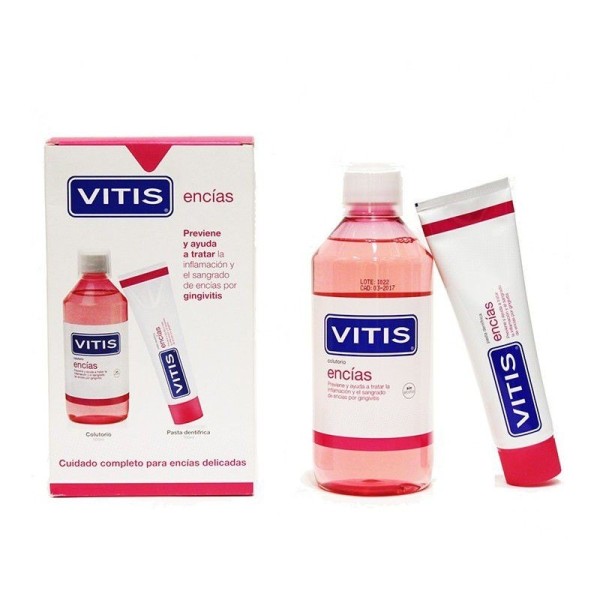 Vitis Pack Pasta Dentifrica 100 ml + Colutorio Encías 500 ml