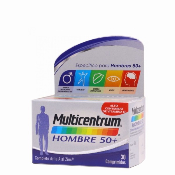 Multicentrum Hombre 50+ 30 Comprimidos