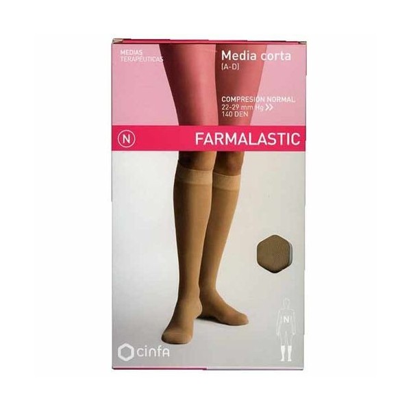 Media Farmalastic Corta Cn Beige Rp