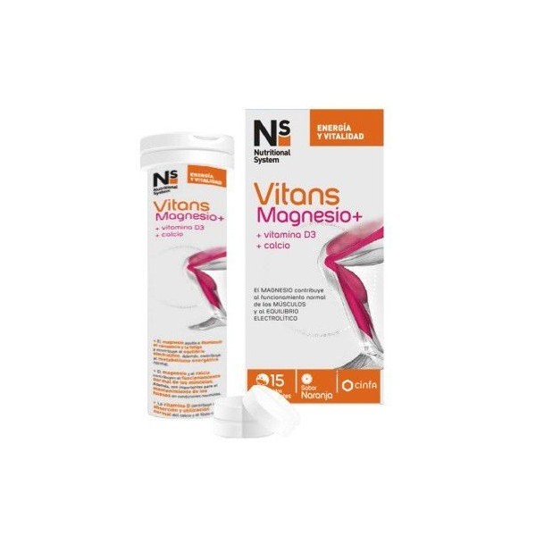 Ns Vitans Magnesio+ 15 Comprimidos Efervescentes