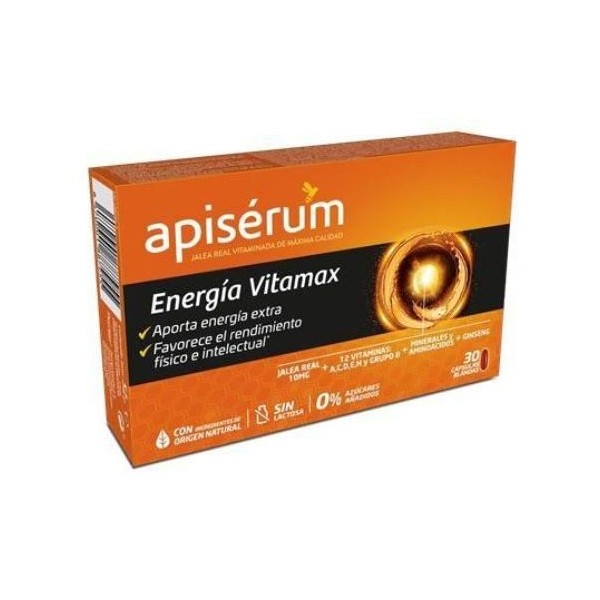 Apisérum Energía Vitamax 30 Cápsulas