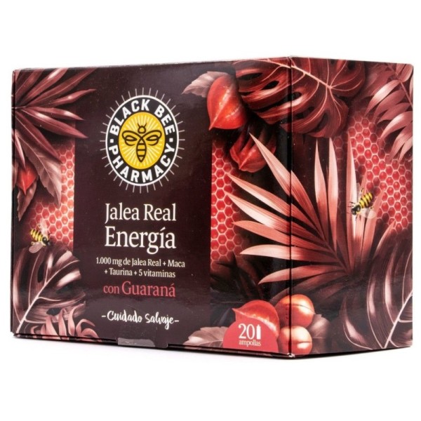 Black Bee Pharmacy Jalea Real Energía con Guaraná 20 Ampollas