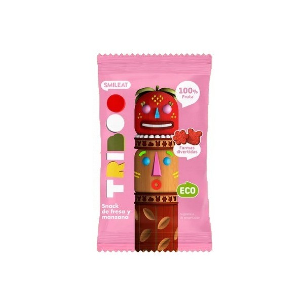 Smileat Snack Triboo Fresa y Manzana 25g