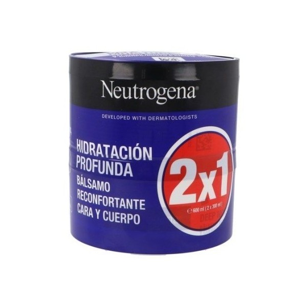 Neutrogena Hidratación Profunda Bálsamo Reconfortante Cara y Cuello 2 x 300ml