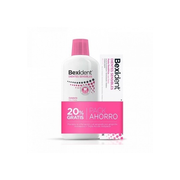 Bexident Pack Dientes Sensibles Colutorio 500ml + Pasta 75ml