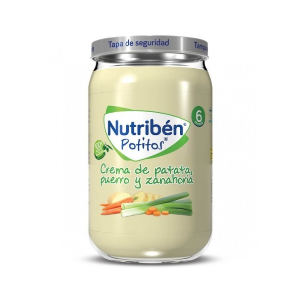 Nutribén Potitos Crema de Patata, Puerro y Zanahoria 235g