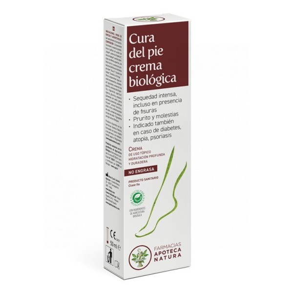 Apoteca Natura Cura Del Pie Crema Biológica 50 ML