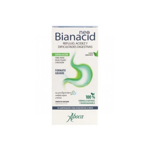 Neobianacid 70 Comprimidos Rápida Acción Sabor Limón