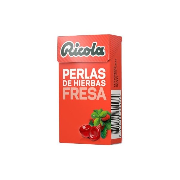 Ricola Perlas de Fresa Sin Azúcar 25 gr