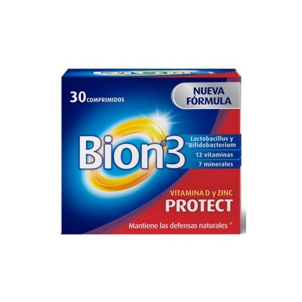 Bion3 Protect Vitamina D y Zinc 30 Comprimidos
