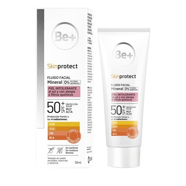 Be+ Skinprotect Fluído Facial Mineral Piel Intolerable SPF50+ 50ml