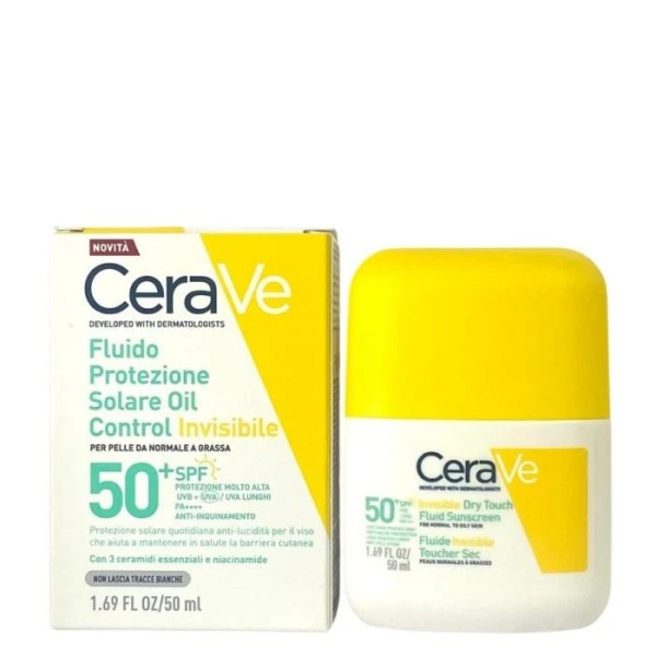 Cerave Fluido Protector Invisible Oil Control Spf50+ 50ml