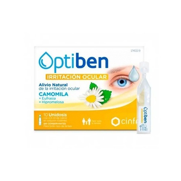 Optiben Irritacion Ocular  10 Monodosis 0,5 Ml