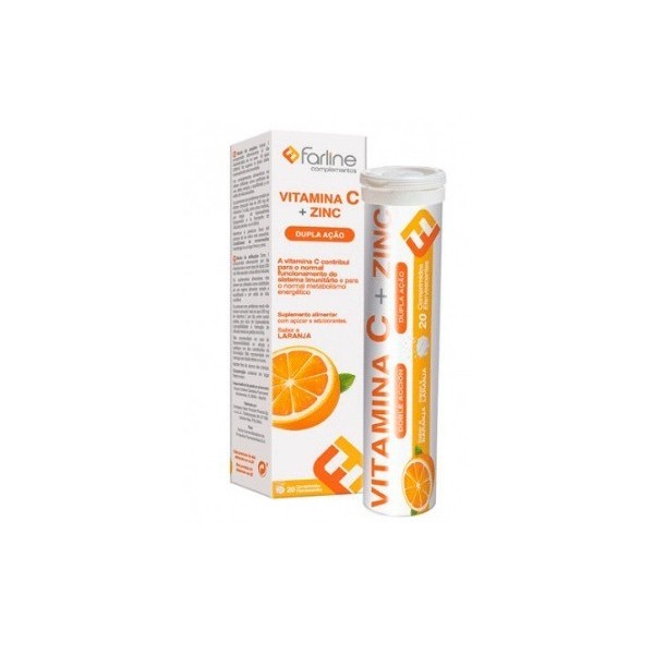 Farline Vitamina C + Zinc 20 Comprimidos Efervescentes