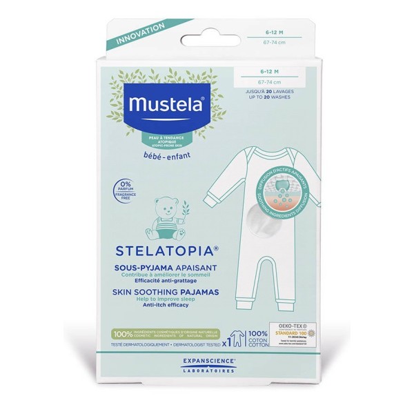 Mustela Pijama Calmante Piel Atópica 1ud 6-12 meses