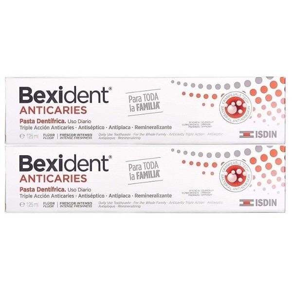 Isdin Bexident Anticaries Pasta Dentífrica 2x125ml