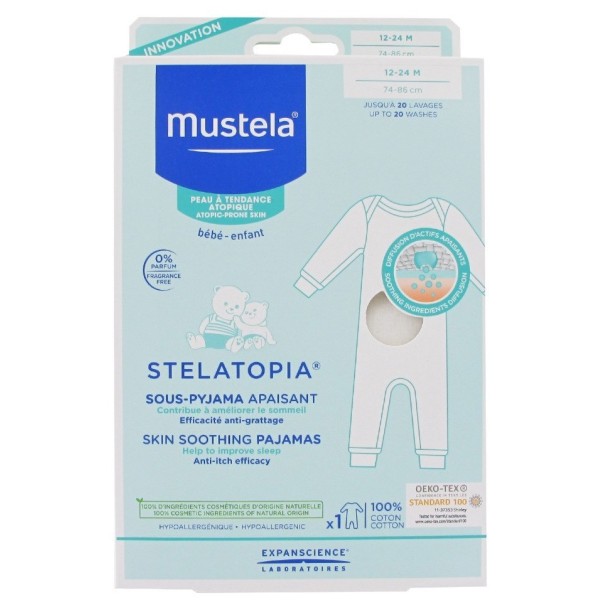 Mustela Stelatopia Pijama Calmante Piel Atópica 12-24 Meses