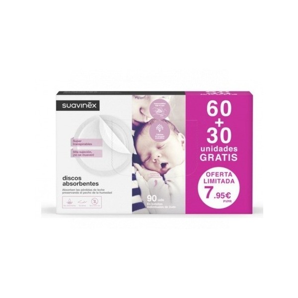 Suavinex Discos Absorbentes 60 + 30uds