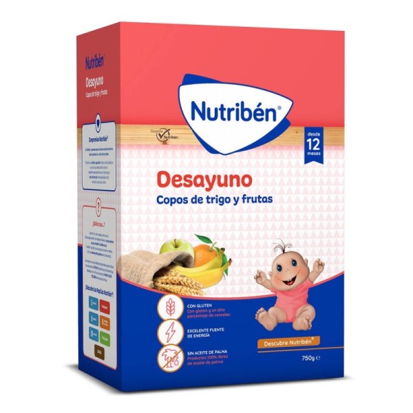 Nutribén Desayuno Copos De Trigo Y Frutas 750 gr