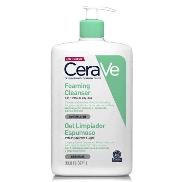 Cerave Gel Limpiador Espumoso 1 Litro