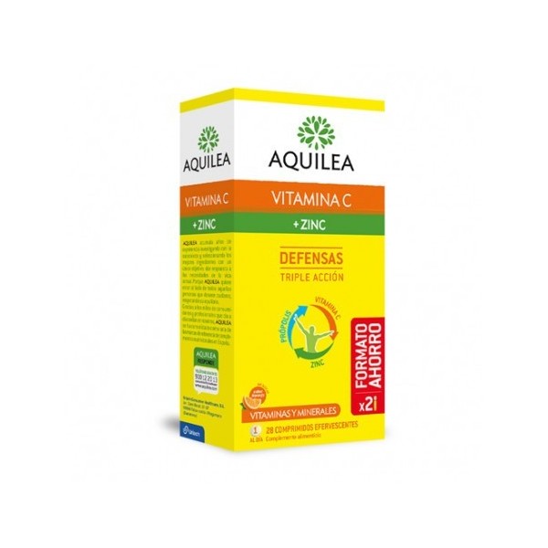 Aquilea Vitamina C + Zinc Efervescente 28 Comp Efervescentes