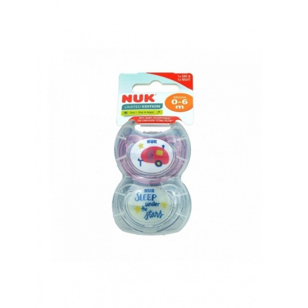 Nuk Chupete Freestyle Hello Adventure Silicona 0-6M 2uds