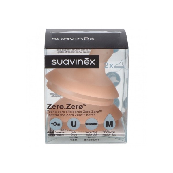 Suavinex Zero Zero Tetina Silicona Lactancia Mixta 1ud