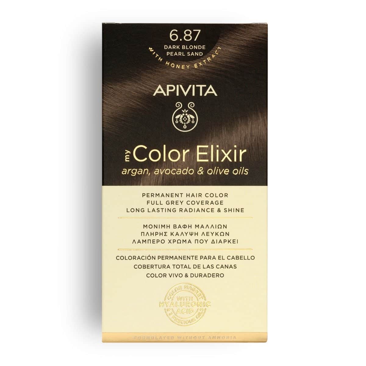 Apivita MyColor Elixir 6.87 Rubio Oscuro Arena Perlado