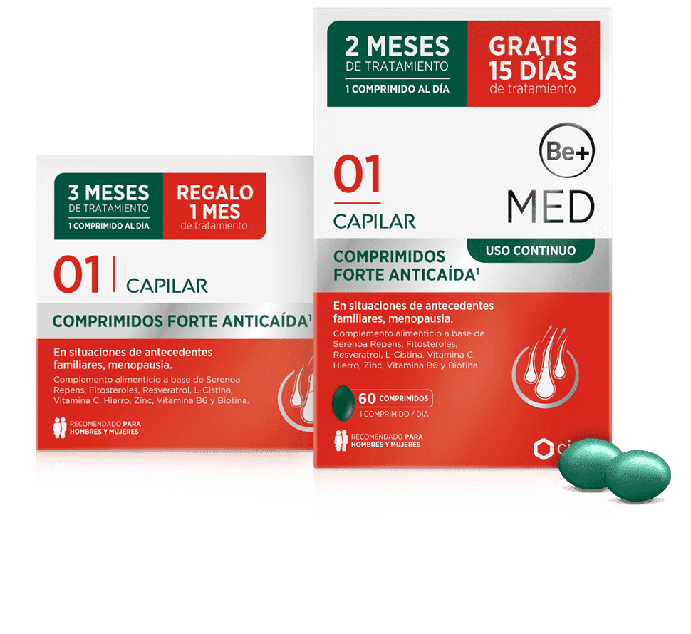 Be+ Med Capilar Anticaída Uso Continuo Forte 60 comprimidos